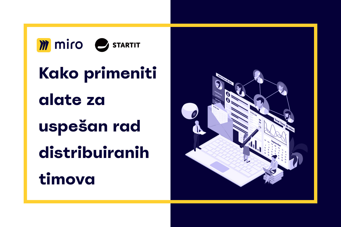 Kako primeniti alate za uspešan rad distribuiranih timova — onlajn radionica