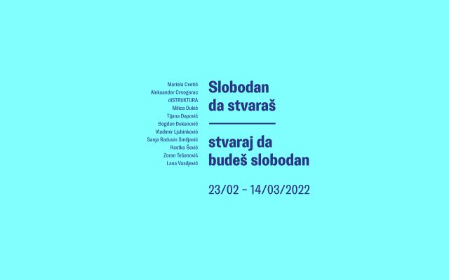 Slobodan da stvaraš – stvaraj da budeš slobodan